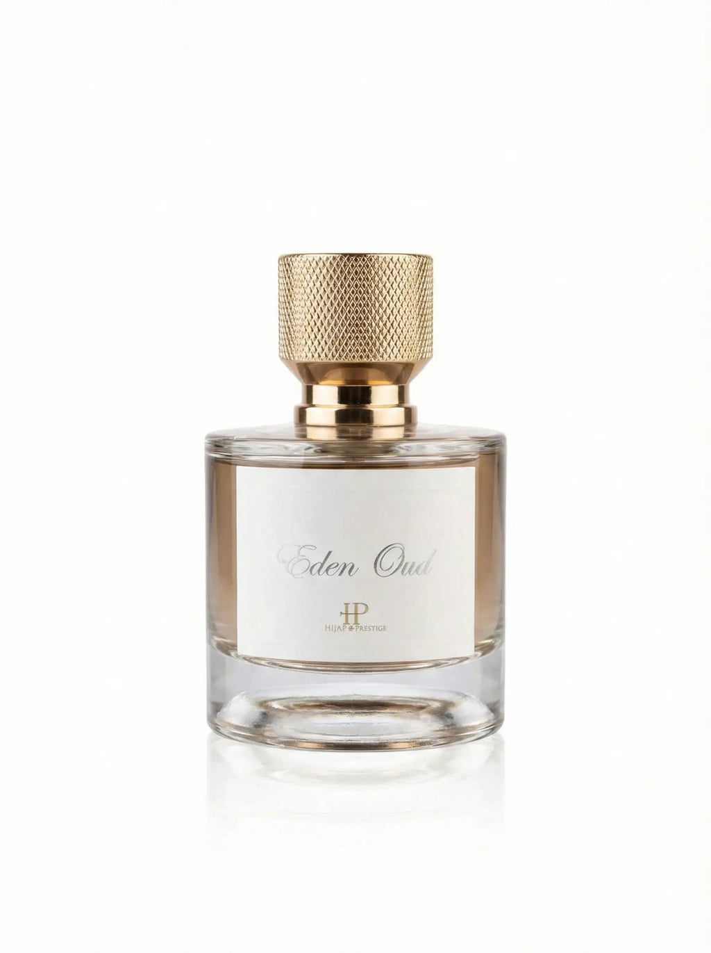 Flacon de parfum cuir Eden Oud 50ml vue de face fond blanc Hijaz Parfum