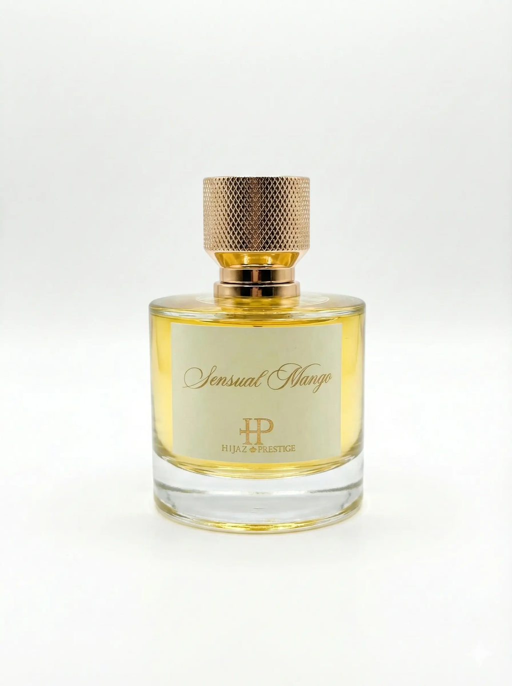 Flacon de parfum Sensual Mango 50ml mangue exotique vue de face fond blanc Hijaz Parfum